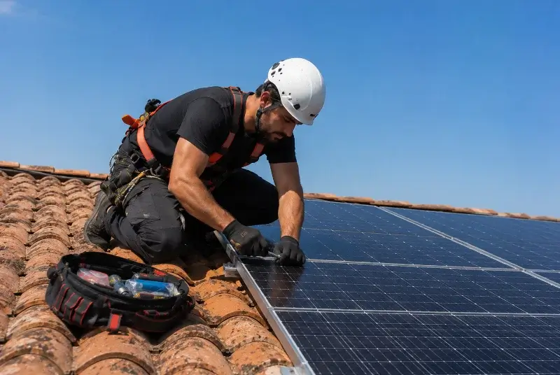 Maintenance et monitoring de panneaux solaires à Glageon