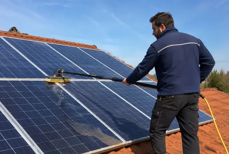 Nettoyage et entretien de panneaux solaires à Glageon